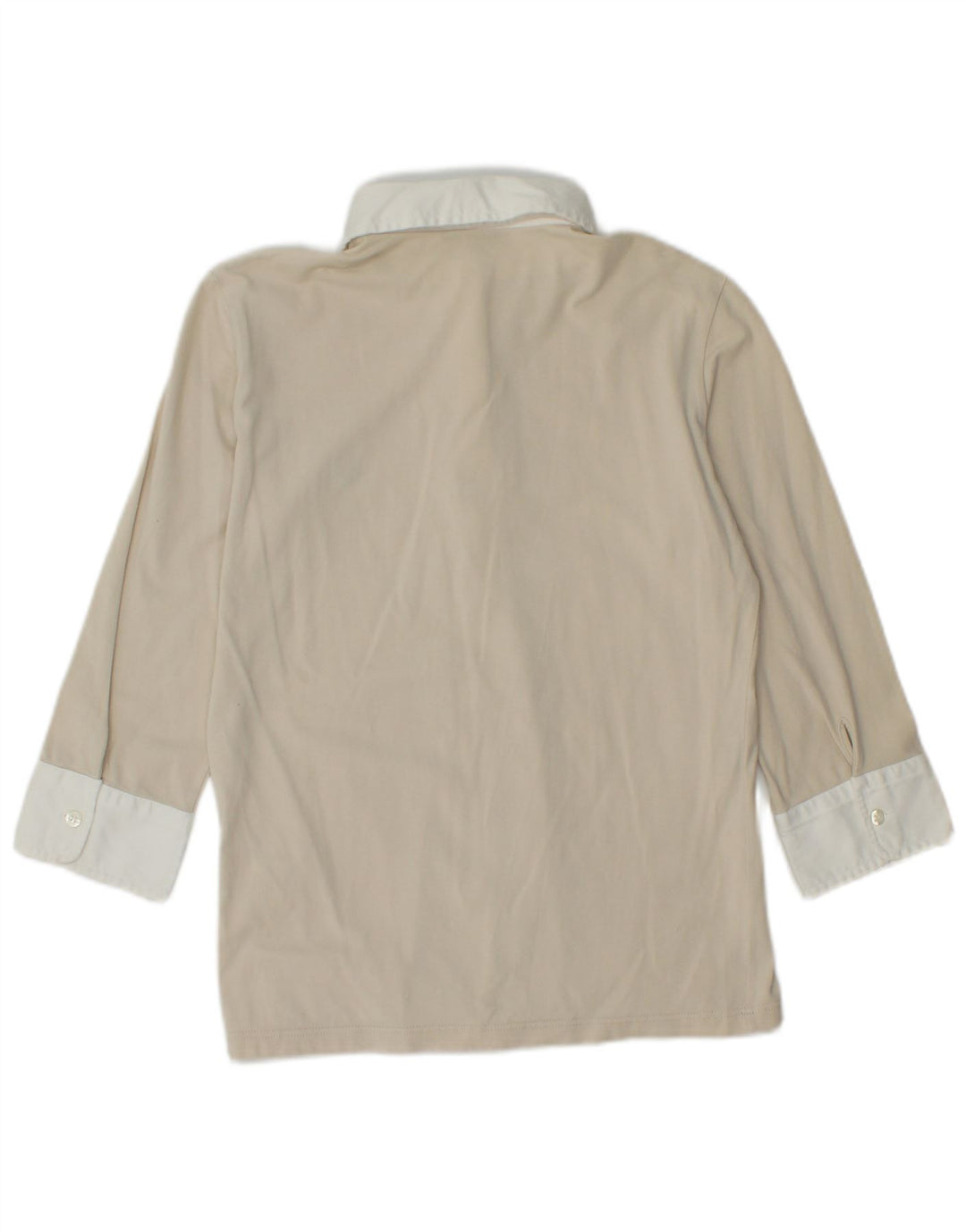 FRED PERRY Ženska majica s 3/4 rukavima UK 14 Velika bež boja