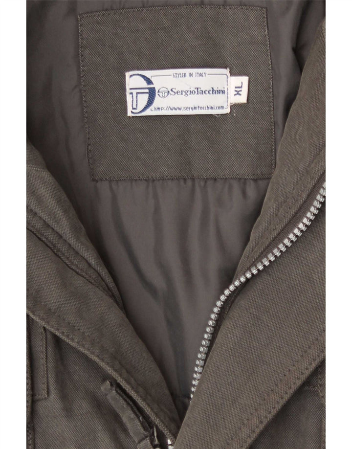 Sergio Tacchini muška podstavljena jakna s kapuljačom UK 42 XL siva
