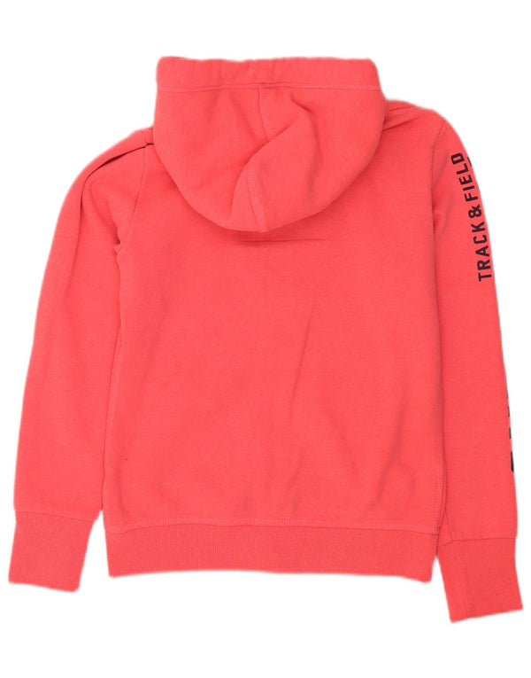 Superdry ženski pulover s kapuljačom s patentnim zatvaračem UK 12 Srednje ružičasti sportski