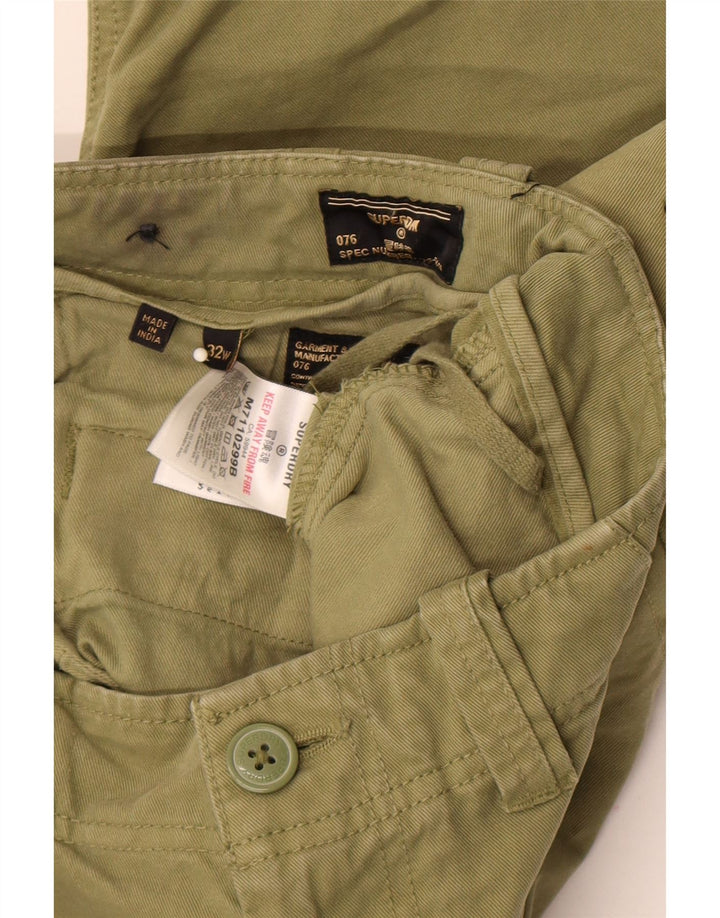 Superdry muške kargo kratke hlače W32, srednji kaki pamuk