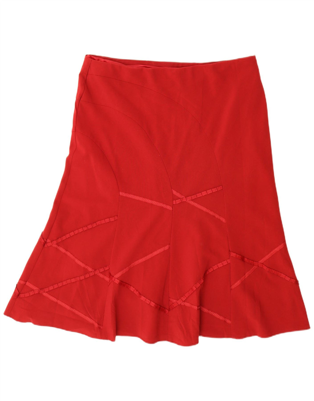 Marks & Spencer ženska suknja A-kroja UK 18 XL W38 Crveni poliester