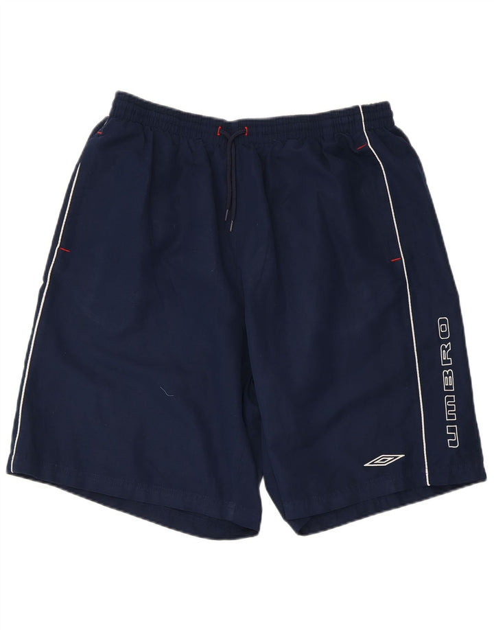 Umbro muške kratke sportske hlače s grafičkim motivima 2XL tamnoplavi poliester
