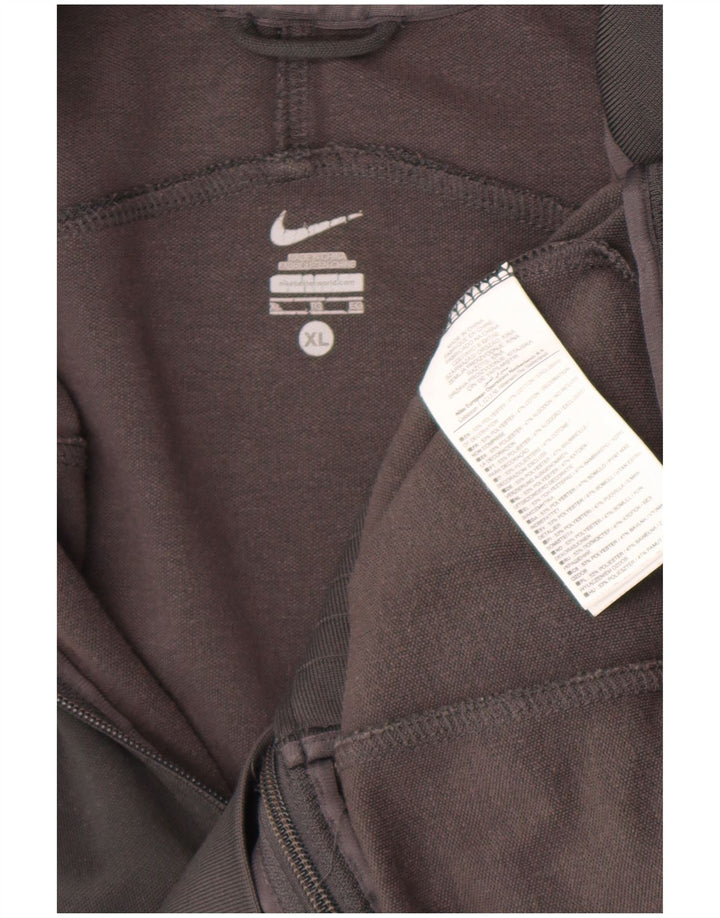 Nike muška trenirka gornja jakna XL sivi poliester u boji