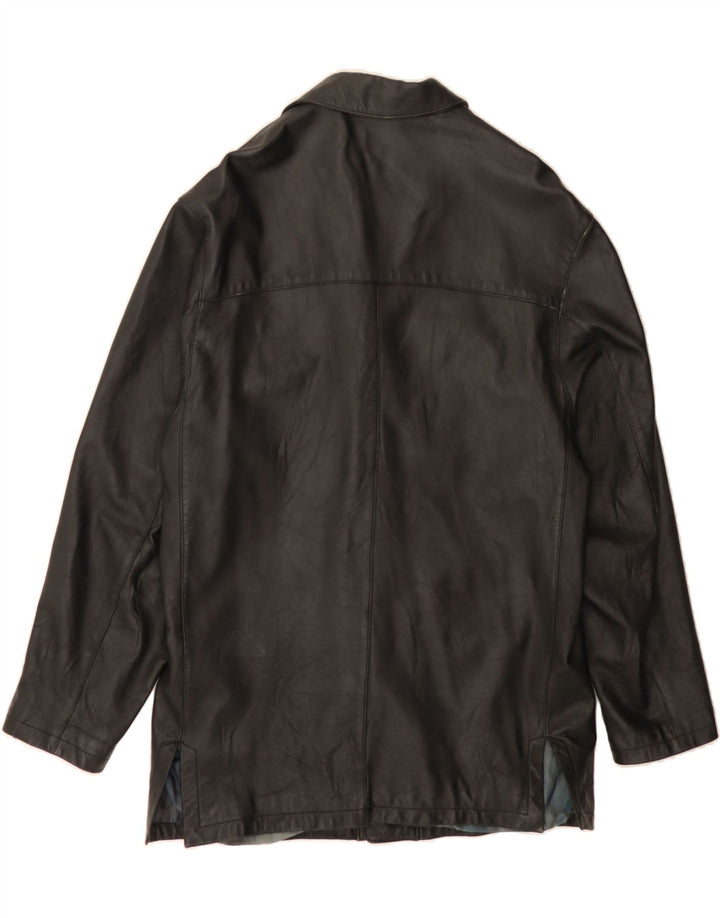 CAMEL ACTIVE Mens Leather Jacket EU 54 XL Black Leather Vintage Camel Active and Second-Hand Camel Active from Messina Hembry 