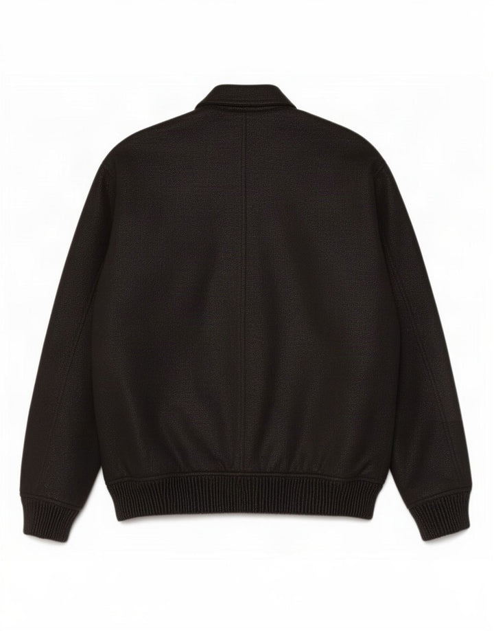 Zara muška bomber jakna UK 40 veliki crni flekasti poliester