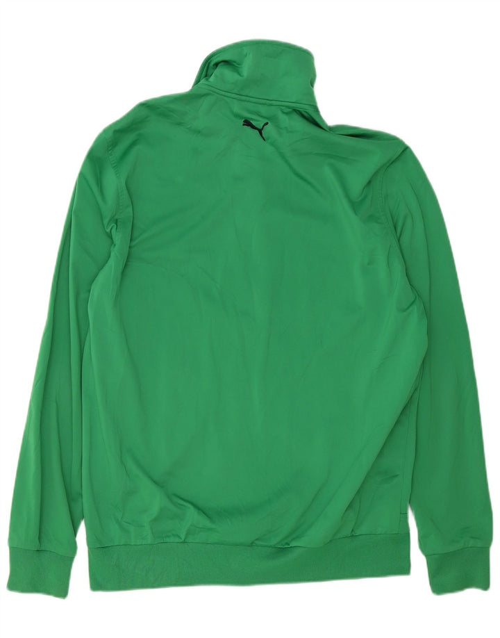 PUMA muška grafička trenirka, gornja jakna srednje zelene boje od poliestera