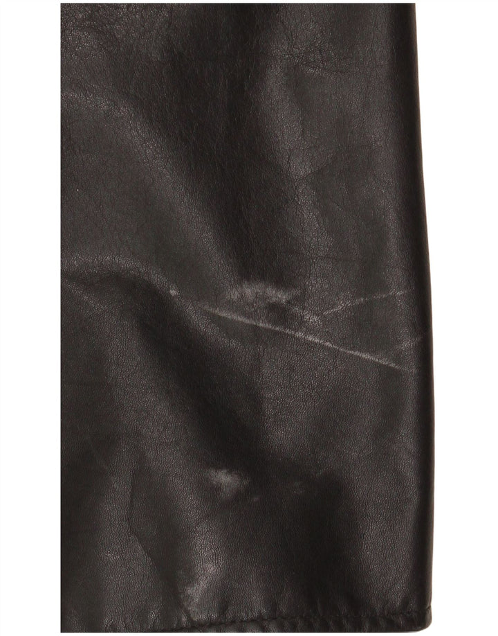 Vintage muški kožni kaput IT 54 2XL crna koža