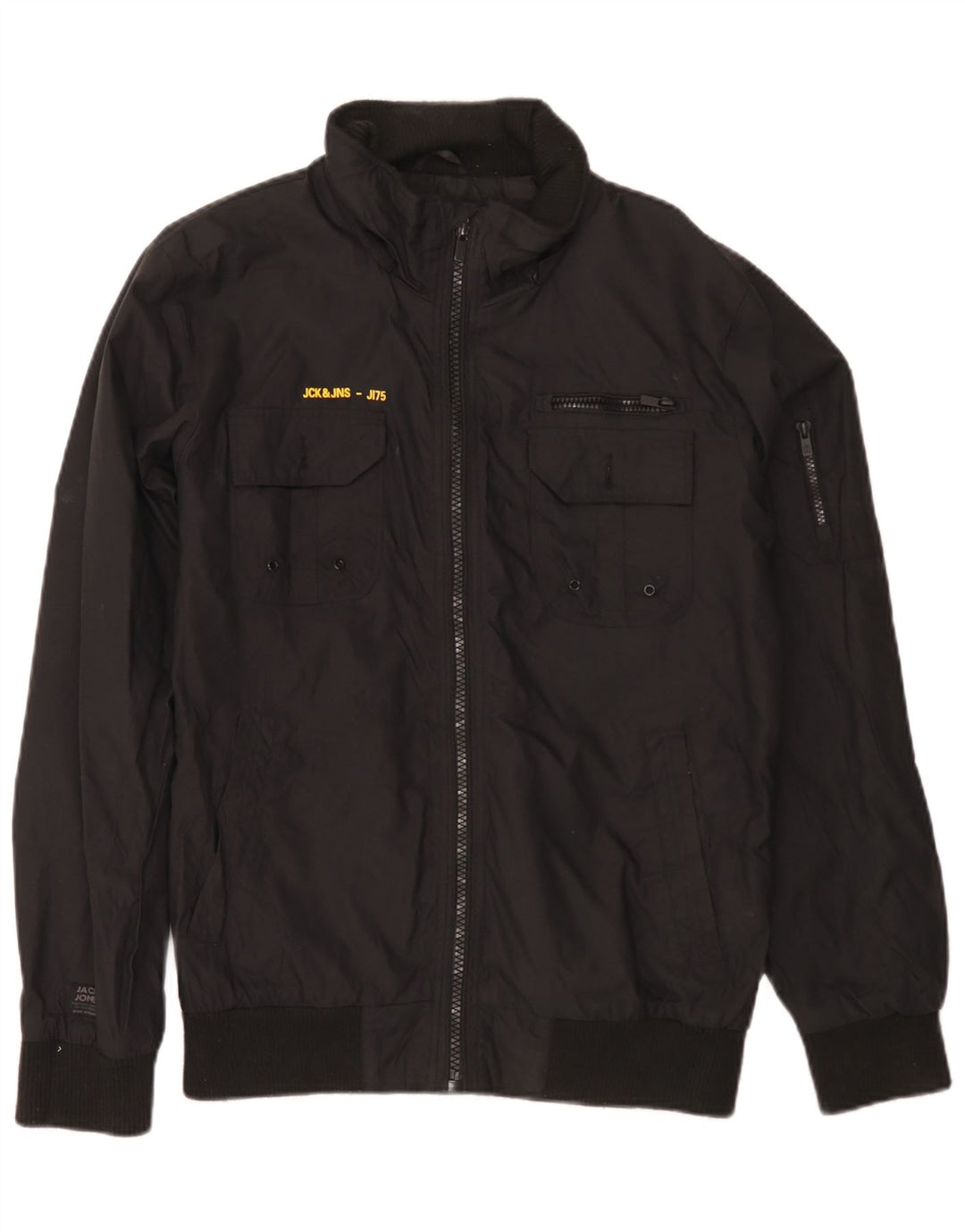 Jack & Jones muška bomber jakna UK 38 srednji crni najlon
