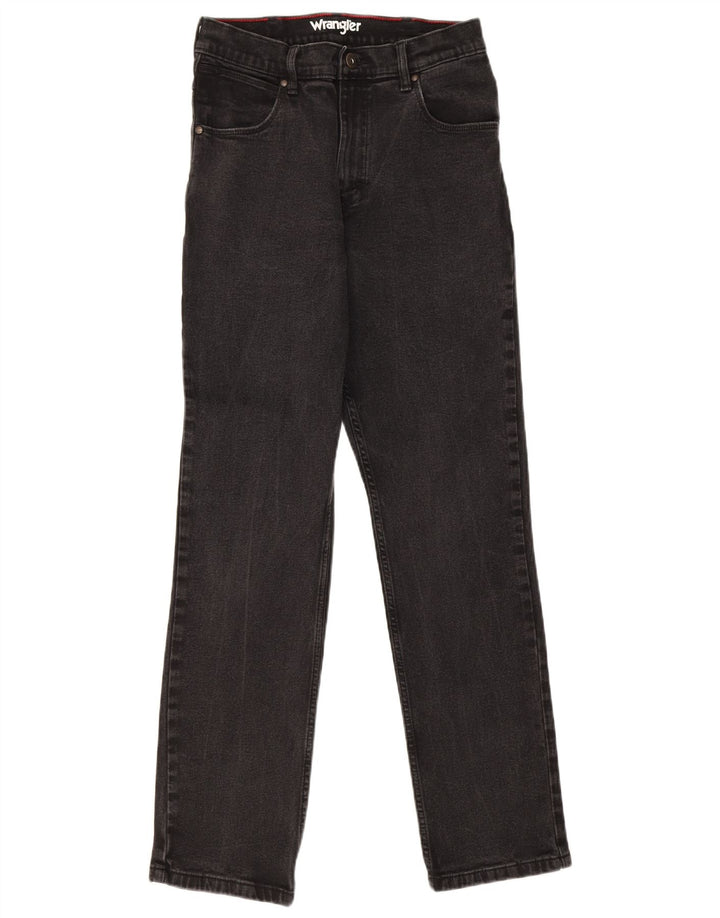 Wrangler muške ravne traperice W31 L32 crni pamuk