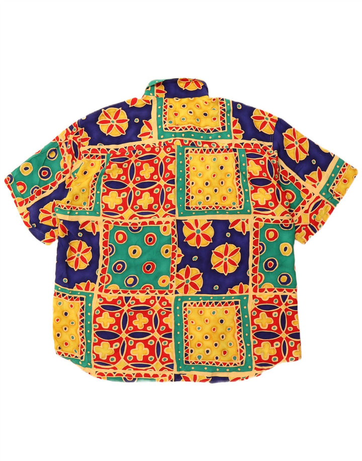 Cavori muška košulja kratkih rukava, veličina 43/44 XL, šareni patchwork