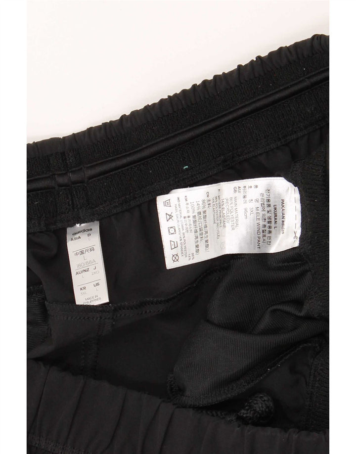 Adidas muške hlače od trenirke velike crne poliesterske