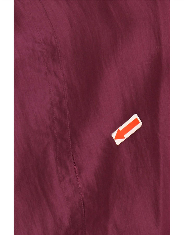 Smooth Mens Bomber Jacket IT 56 3XL Red Colourblock Silk