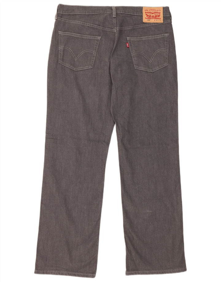 Levi's muške 506 ravne traperice W36 L32 sivi pamuk