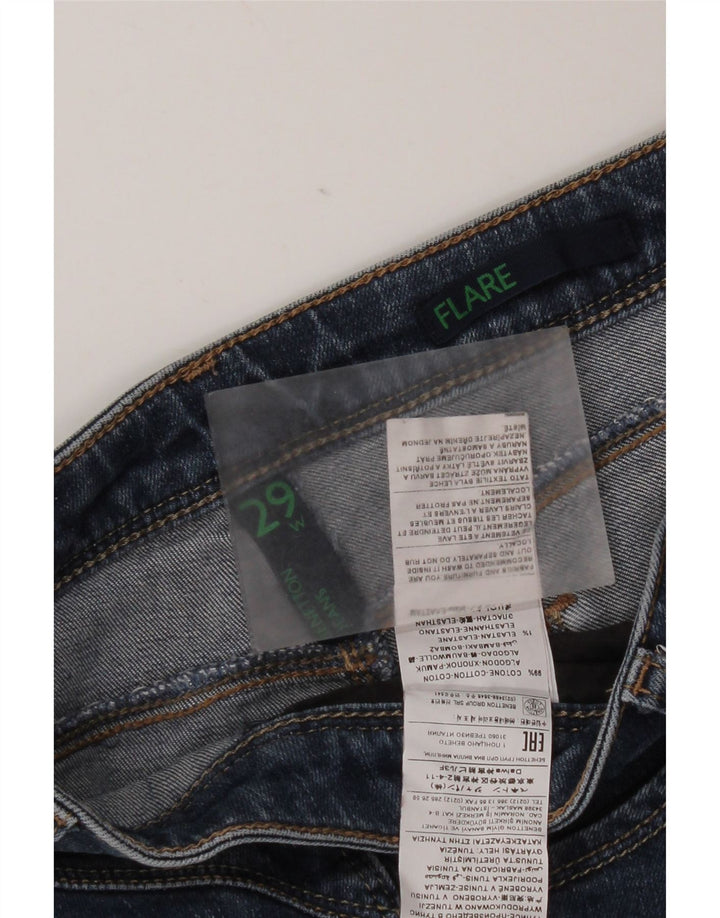 Benetton ženske lepršave traperice W29 L31 plavi pamuk