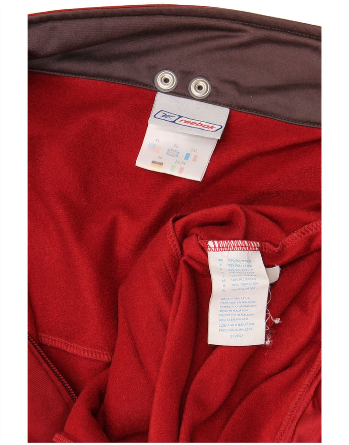 Reebok muška trenirka gornja jakna XL crveni poliester