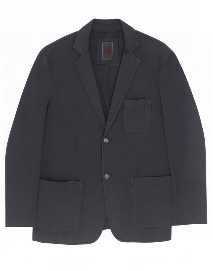 Trussardi muška jakna sa 2 gumba EU 52 XL tamnoplavi pamuk