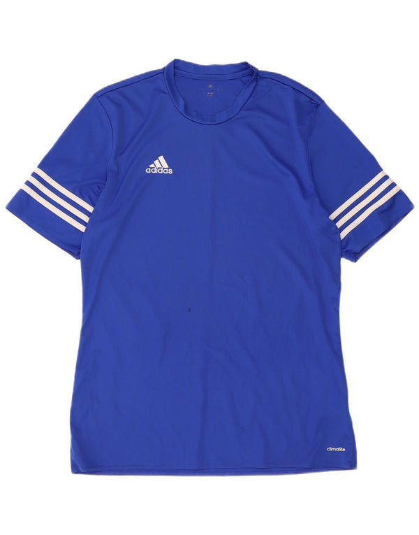 Adidas muška Climalite majica kratkih rukava Srednje plavi poliester