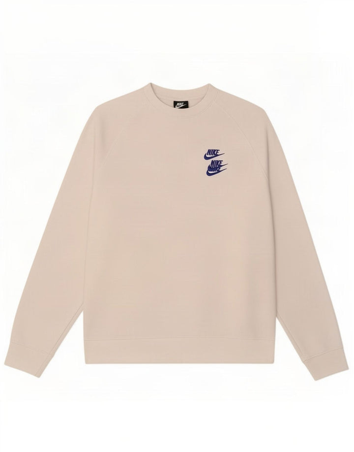 Veliki bijeli pamučni džemper Nike Graphic Sweatshirt