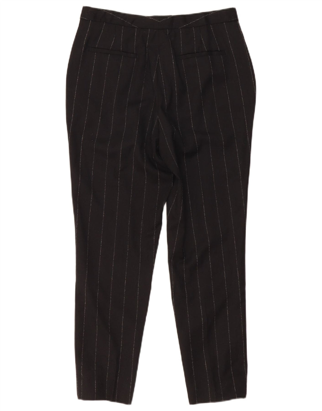 MASSIMO DUTTI Ženske uske chino hlače EU 38 male W30 L27 crne na pruge