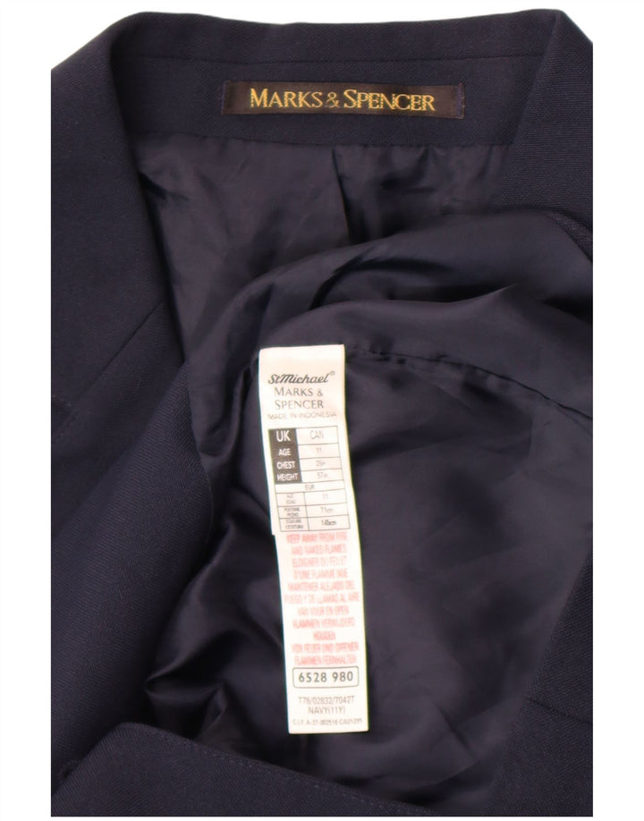 Marks & Spencer jakna s 2 gumba za dječake 10-11 godina tamnoplavi poliester