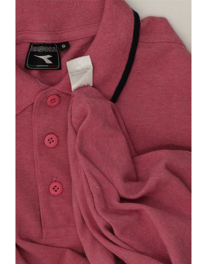 Diadora muška polo majica s malim ružičastim prugama od poliestera