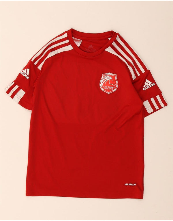 Adidas Boys A.S. Majica kratkih rukava Rugby Milano 9-10 Years Red Colourblock