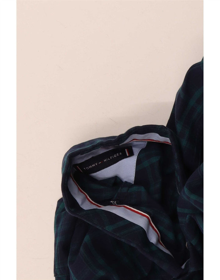 Tommy Hilfiger muška majica prilagođenog kroja XL tamnoplava karirana