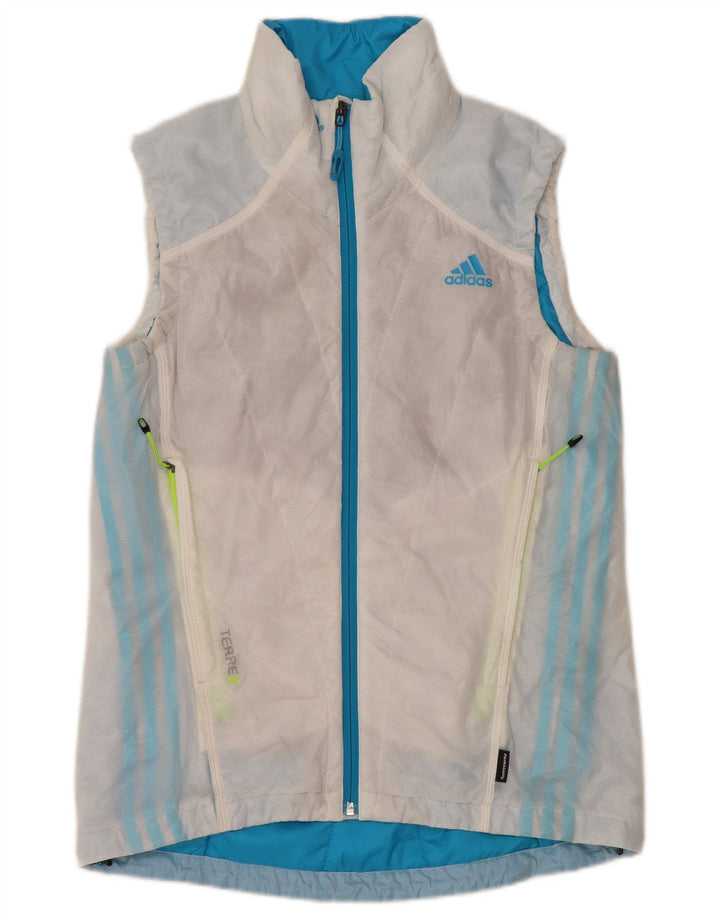 Adidas Ženska Terrex podstavljena jakna UK 12 Srednje bijeli poliester