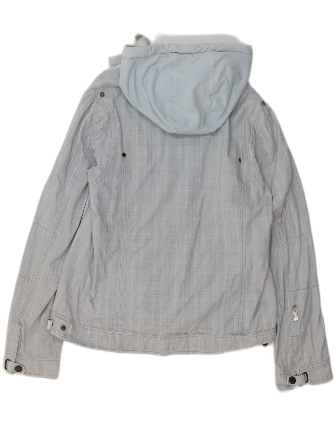 GIGA DX ženska bomber jakna s kapuljačom US 14 XL plavi karirani poliester
