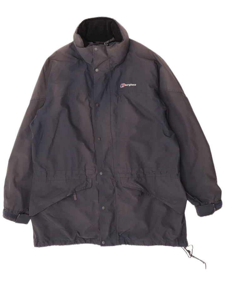 Berghaus muška kišna jakna s kapuljačom UK 42 XL tamnoplavi poliester