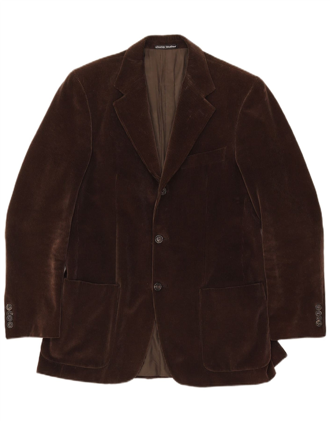 Velluto Duca Visconti muški blazer s 3 gumba IT 48 srednje smeđa