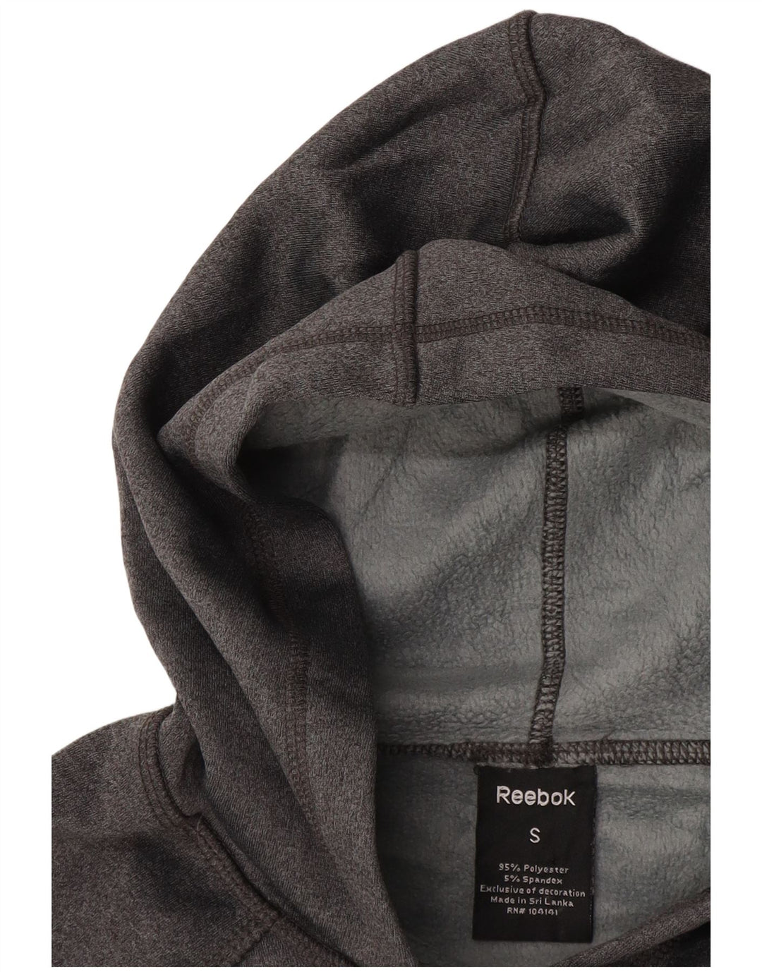 REEBOK Ženska majica s kapuljačom UK 10 Mali sivi poliester