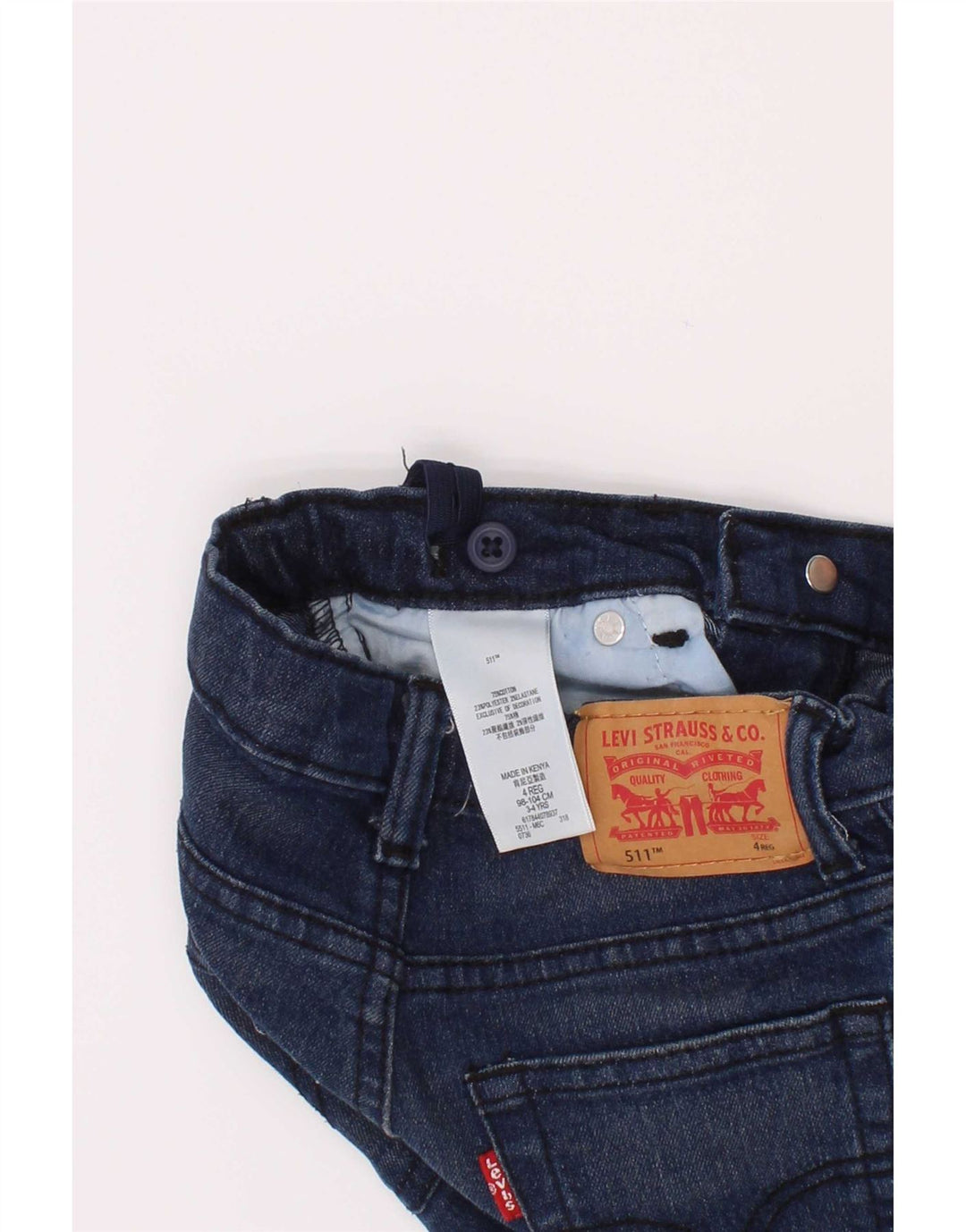 Levi's Boys 511 uske traperice 3-4 godine W20 L18 plavi pamuk
