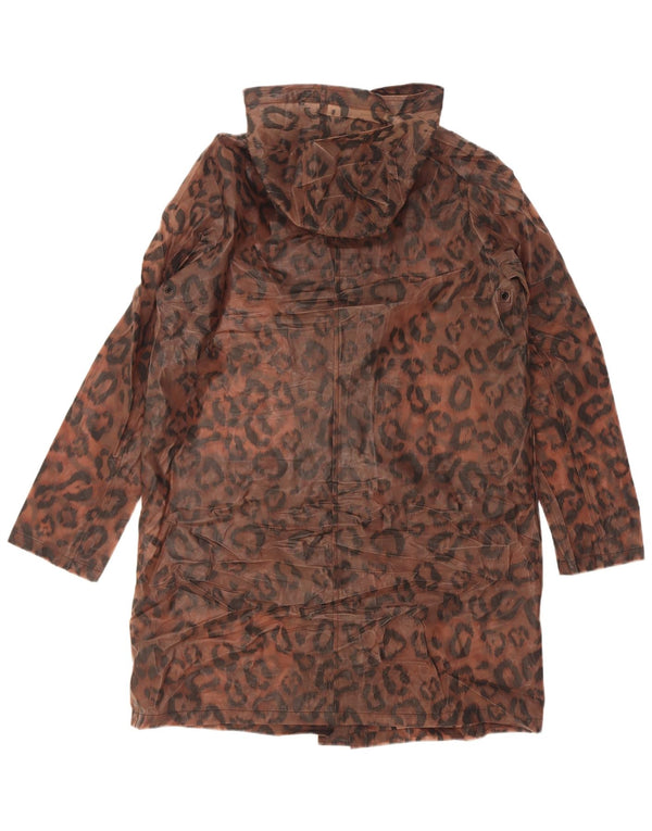 Marks & Spencer ženski baloner s kapuljačom UK 12 Srednje smeđi životinjski print