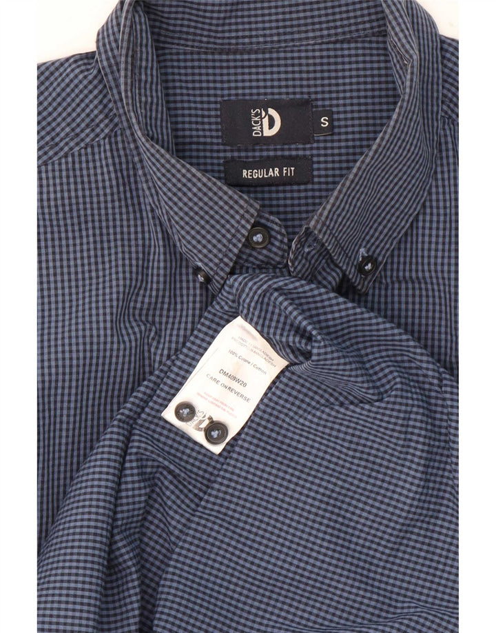 Dack's muška majica standardnog kroja Mala tamnoplava pamuk gingham