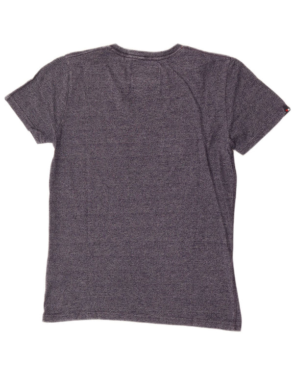 Superdry Mens Graphic T-Shirt Top Small Navy Blue Cotton