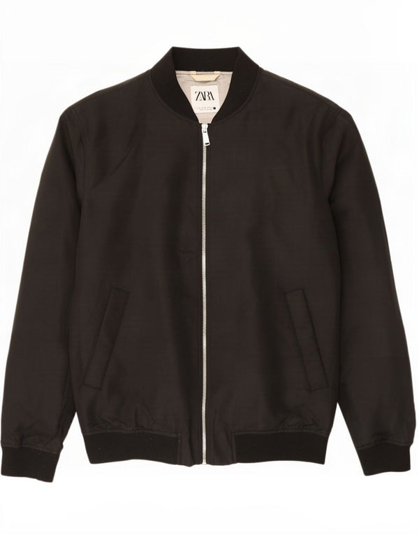 Zara muška bomber jakna UK 38 srednji crni poliester