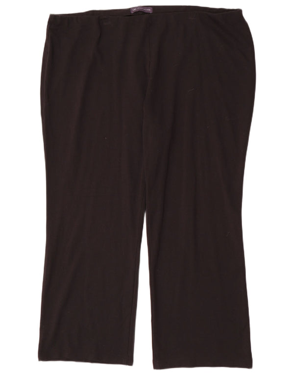 Marks & Spencer ženske ležerne hlače Bootcut UK 22 3XL W44 L30 crne