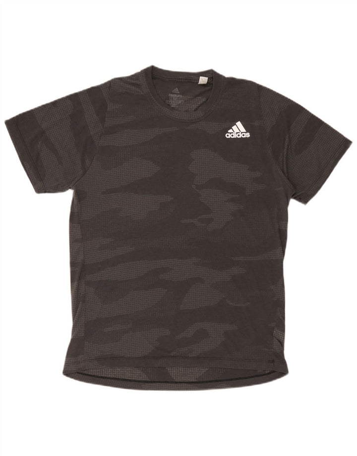 Adidas muška majica Climalite Top srednje siva kamuflažna poliester