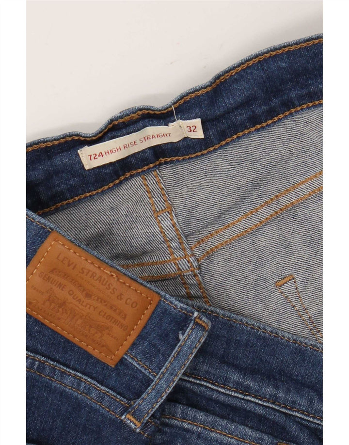 Levi's ženske ravne traperice visokog struka 724 W32 L26 plave