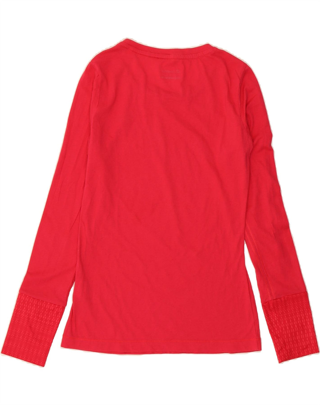 LOTTO Womens Top Long Sleeve UK 10 Small Red Cotton Vintage Lotto and Second-Hand Lotto from Messina Hembry 