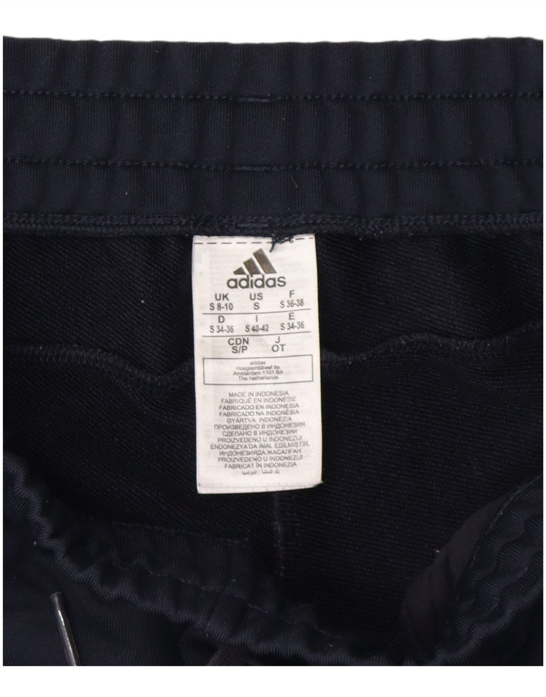 Adidas Ženska trenirka Hlače Joggers UK 8/10 Male tamnoplave poliesterske