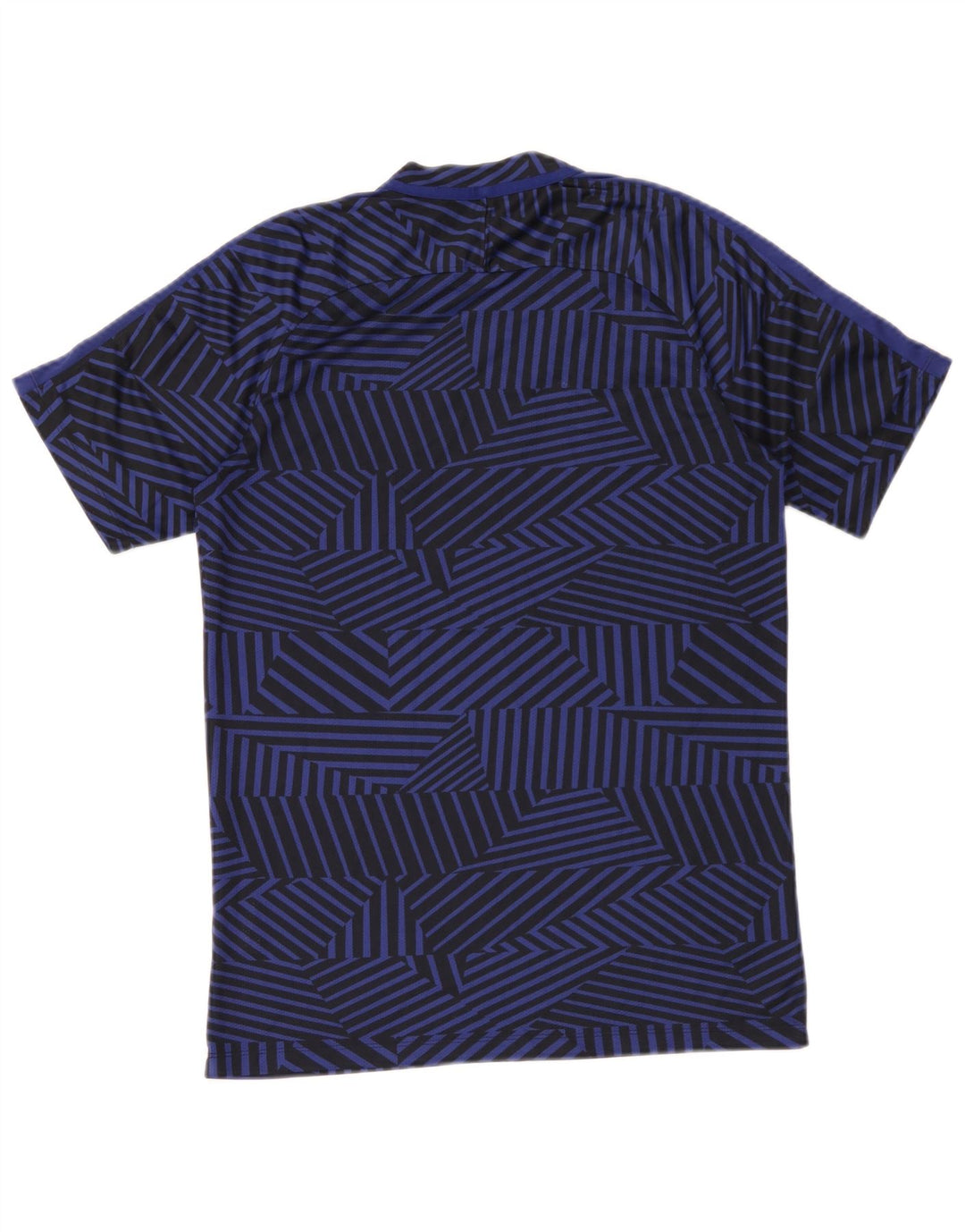 Nike Dri Fit T-Shirt Top srednji tamnoplavi geometrijski poliester
