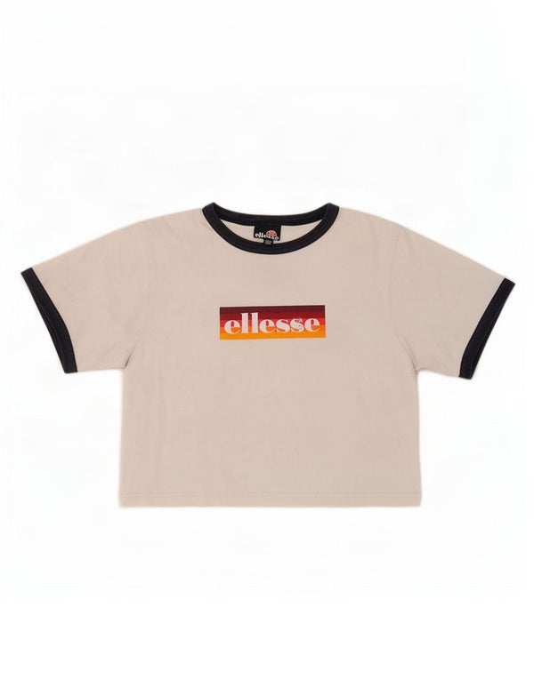 Ellesse ženska majica kratkih rukava s grafičkim motivima, UK 6 XS, bijele boje