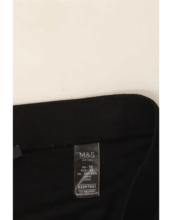 Marks & Spencer ženske tajice UK 18 XL crna viskoza