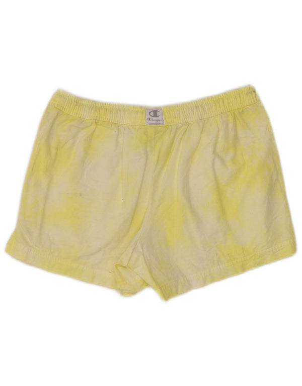 Champion ženske sportske kratke hlače UK 6 XS Žuti Tie Dye pamuk