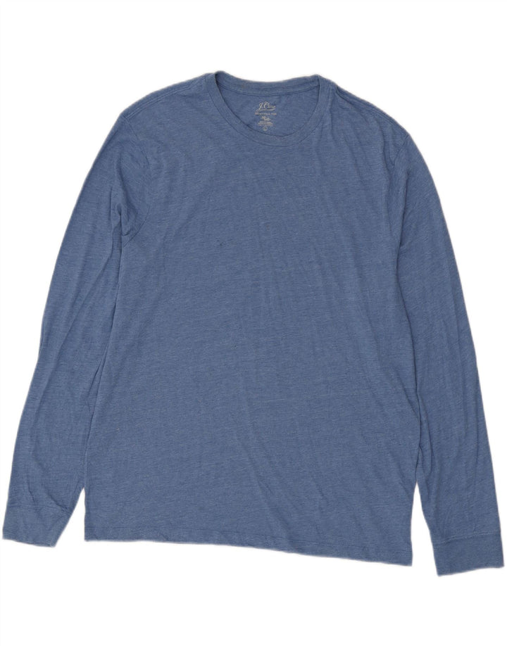 J. Crew muška majica dugih rukava, veliki plavi pamuk