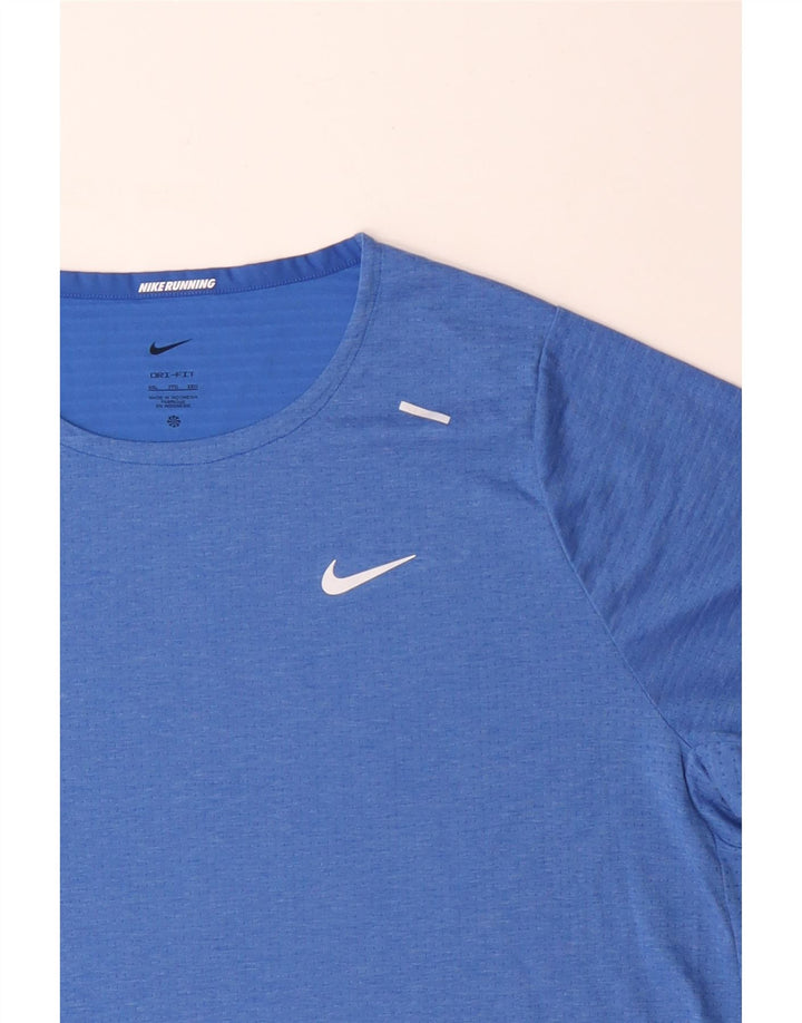 NIKE muška Dri Fit majica kratkih rukava 2XL plavi poliester