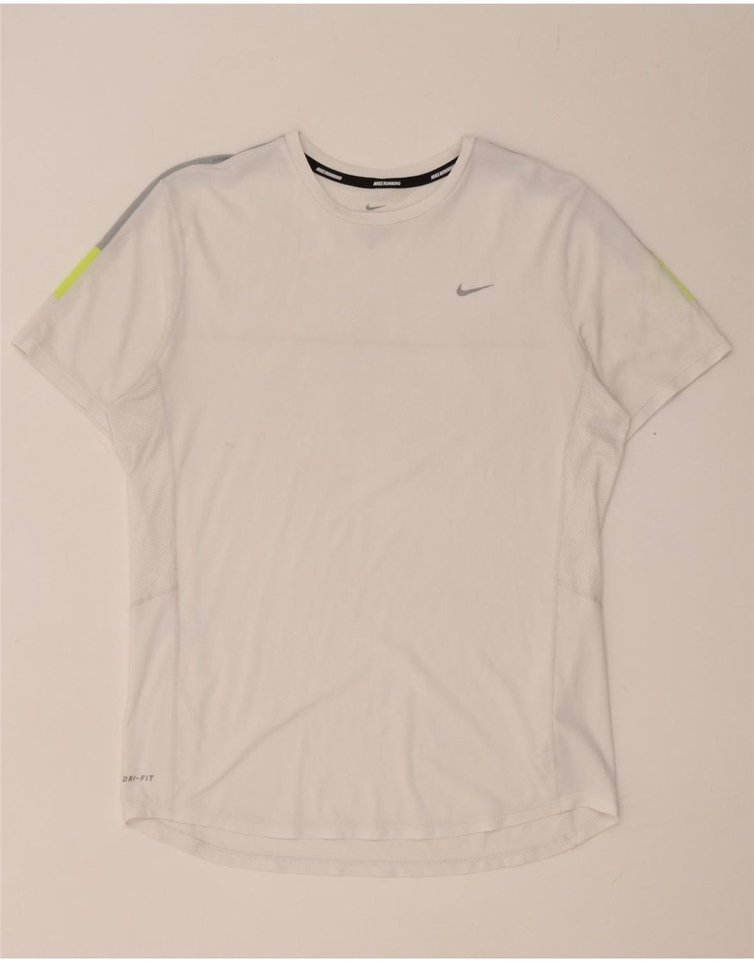 Nike Dri Fit T-Shirt Top srednje bijele boje od poliestera