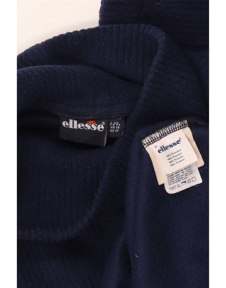 Ellesse veliki ženski džemper od flisa UK 16 veliki tamnoplavi poliester